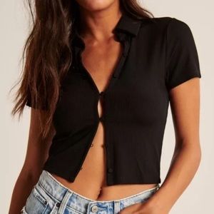 Abercrombie Seamless Rib Fabric Polo NEW